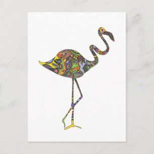 Carte Postale Flamant rose.ai