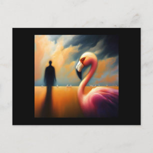 Carte Postale Flamant rose animal Spirit 1