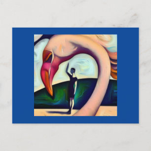 Carte Postale Flamant rose animal Spirit 3
