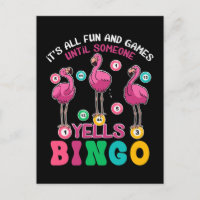 Flamant rose Bingo Funny