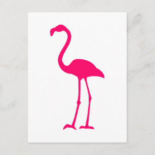 Carte Postale Flamant rose rose vif