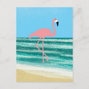 Carte Postale Flamant rose série 2