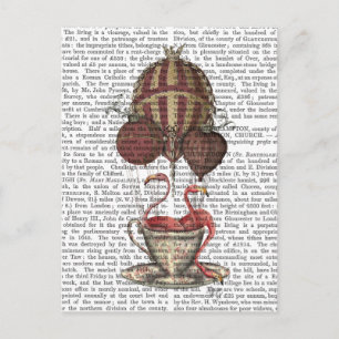 Carte Postale Flamants roses en Teacup