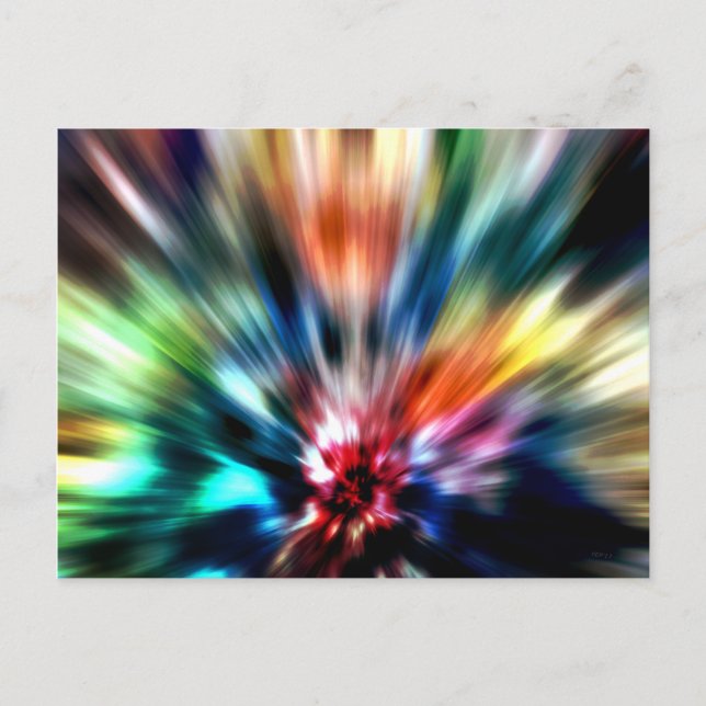 Carte Postale Flambée de couleurs (Devant)