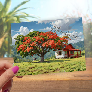Carte Postale Flamboyán de Porto Rico