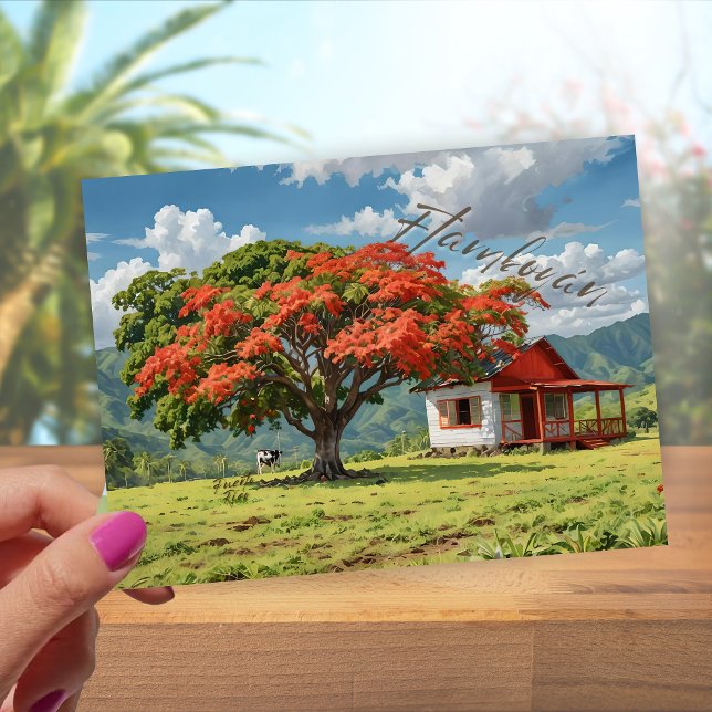 Carte Postale Flamboyán de Porto Rico (Créateur téléchargé)