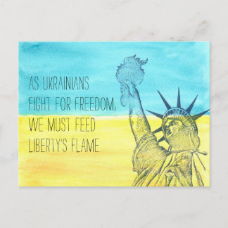 Carte postale Flame de Feed Liberty