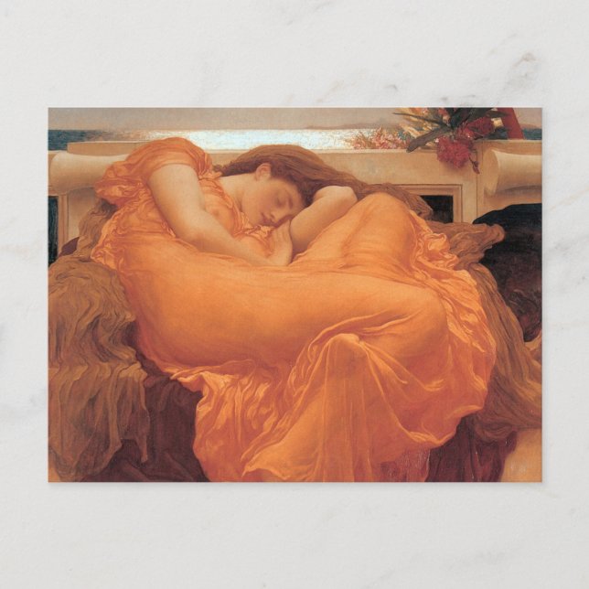 Carte Postale Flaming Frederic Leighton Juin (Devant)