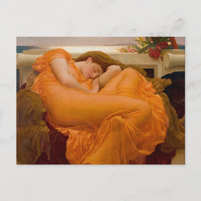 Carte Postale Flaming June - Frederic Lord Leighton (Devant)