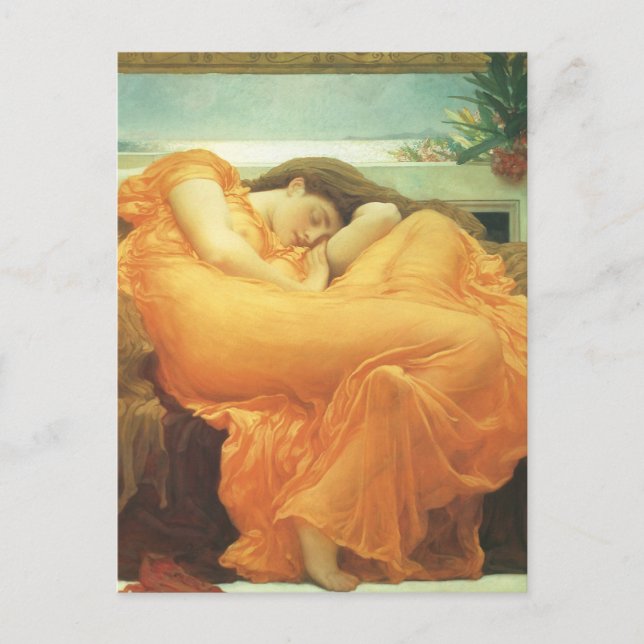 Carte Postale Flaming June par Lord Frederic Leighton (Devant)