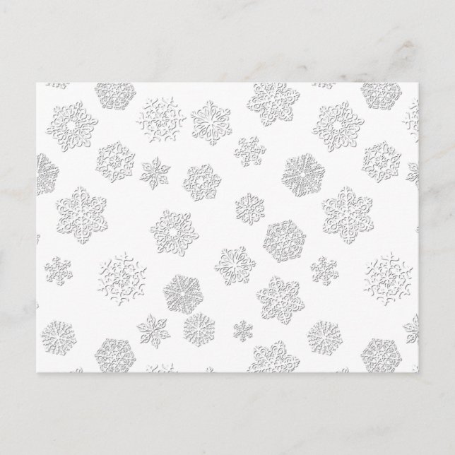Carte Postale Flammes de neige blanches de 3 jours sur un arrièr (Devant)