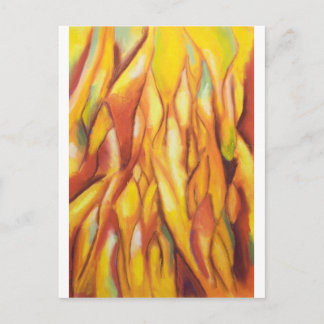 Carte Postale Flammes pourvues (expressionnisme abstrait)