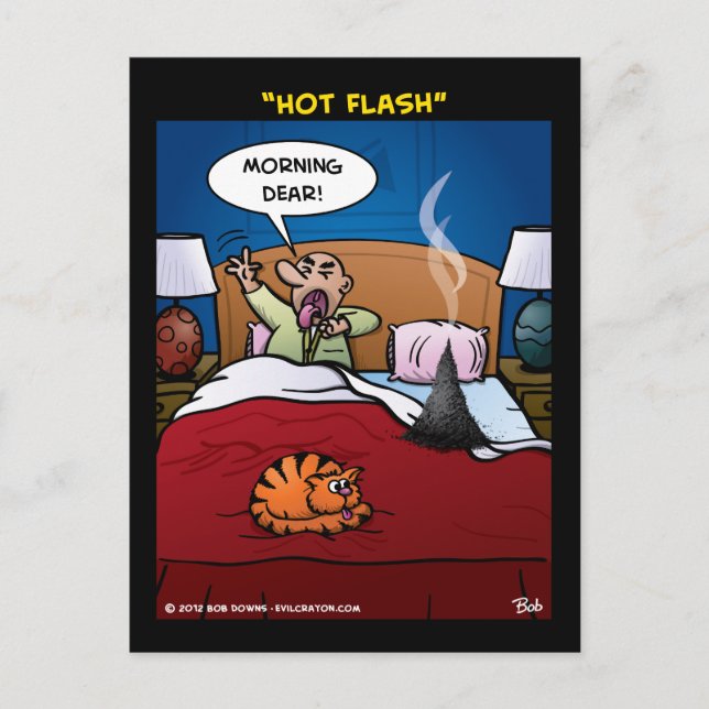 Carte Postale "Flash chaud" (Devant)