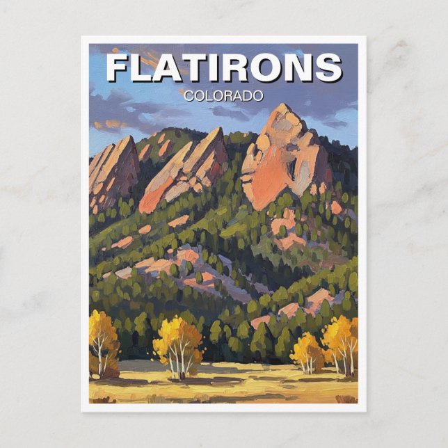 Carte Postale Flatirons Colorado Voyage (Devant)