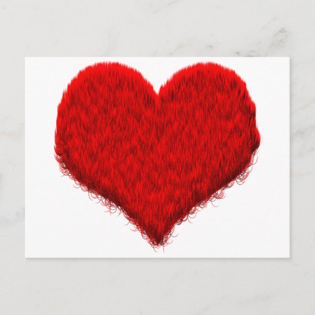 Carte Postale Flauschiges Herz (Devant)