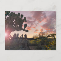 Flèche de coucher de soleil du désert Old West Fen