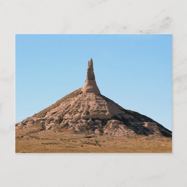 Carte Postale Flèche de roche de cheminée de Scottsbluff (Devant)