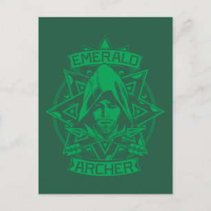 Carte Postale Flèche Emerald Archer Graphic