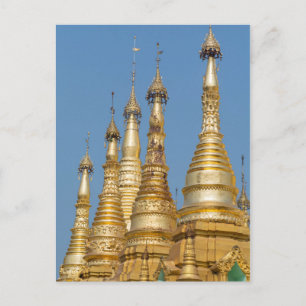 Carte Postale Flèches de la pagode Shwedagon