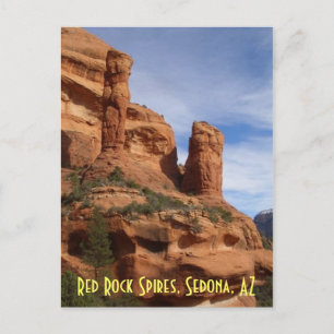 Carte Postale Flèches rouges de roche, Sedona, AZ