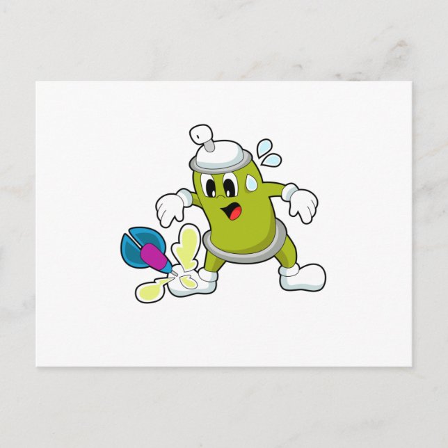 Carte Postale Fléchettes à pulvérisation de glace (Devant)