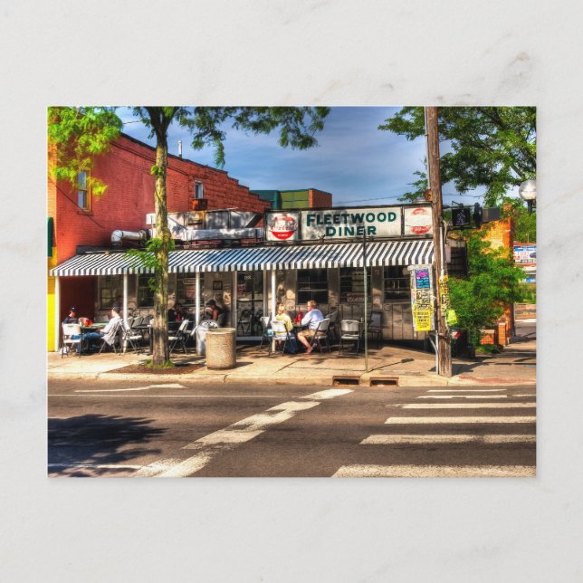 Carte Postale Fleetwood Diner - Ann Arbor, Michigan (Devant)