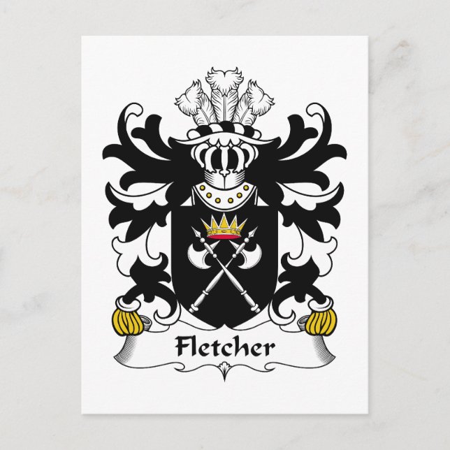 Carte Postale Fletcher Family Crest (Devant)