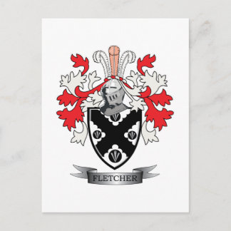 Carte Postale Fletcher Family Crest Coat of Arms