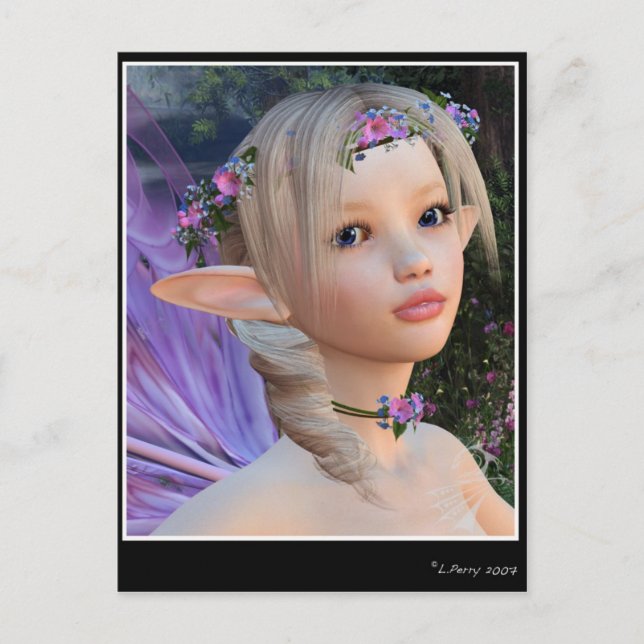 Carte Postale Fleur (Devant)