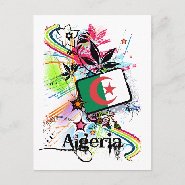 Carte Postale Fleur Algérie (Devant)