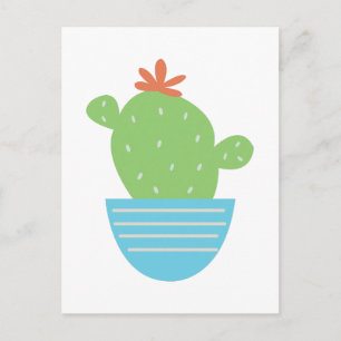 Carte Postale Fleur Cactus