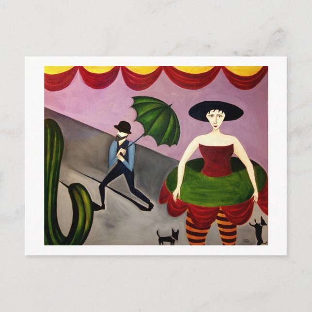 Carte Postale Fleur Cactus (Devant)