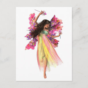 Carte Postale Fleur Carnival Fairy
