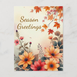 Carte postale Fleur d'automne