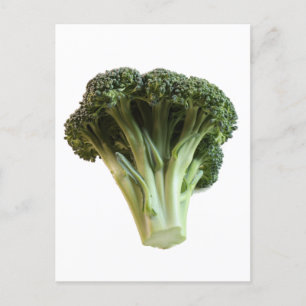 Carte Postale Fleur de Brocoli vert Jade frais photo