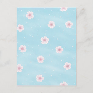 Carte Postale Fleur de cerisier Sakura Floral printanier japonai