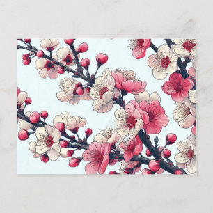 Carte Postale Fleur de cerisiers
