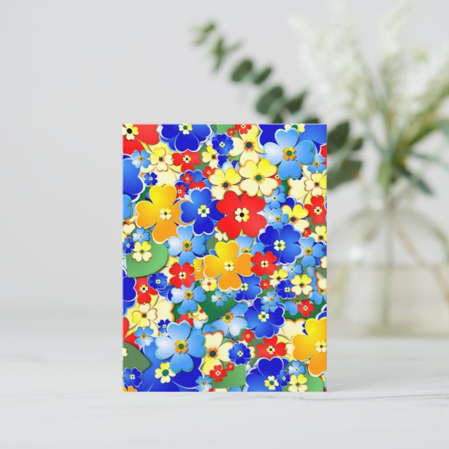 Carte postale Fleur de douche (Debout devant)