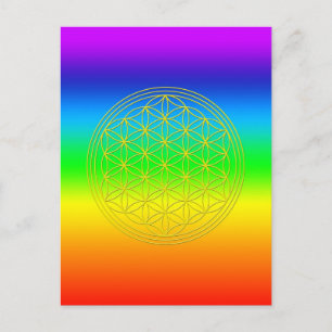 Carte Postale Fleur de la vie chakra 2