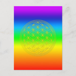 Carte Postale Fleur de la vie chakra 2