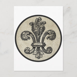 Carte Postale Fleur de Lis