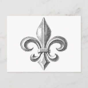 Carte Postale Fleur de Lis