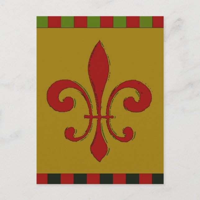 Carte Postale Fleur De Lis (Devant)