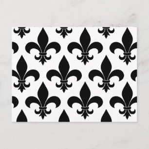 Carte Postale Fleur de lis Motif Classic