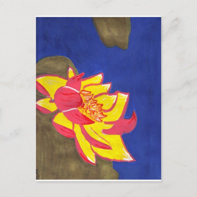 Carte Postale fleur de lotus (Devant)
