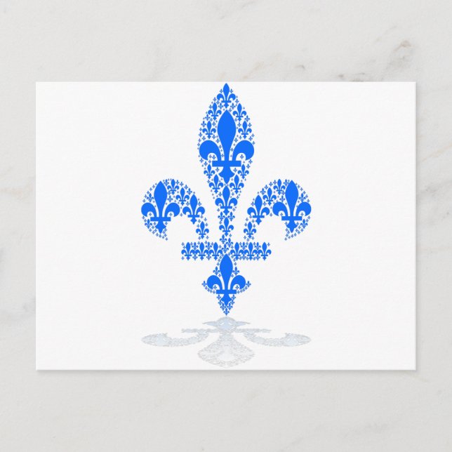 Carte Postale Fleur de lys (Devant)