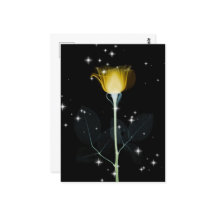 Fleur de rayons X scintillante - Jaune