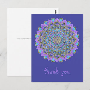 Carte Postale Fleur de Vie - Mandala de style indien 2