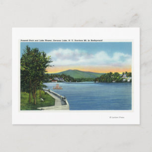 Carte Postale Fleur du lac, mont Scarface à distance