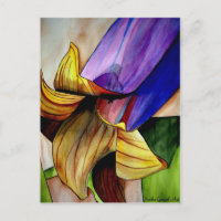 Fleur Fritillaire violet couleur d'origine art